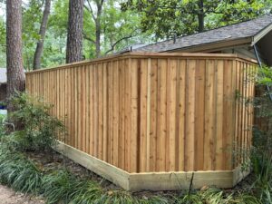 New ornamental iron fence installed by Griffin Fence